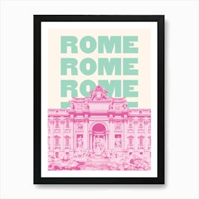 Rome Trevi Fountain Art Print