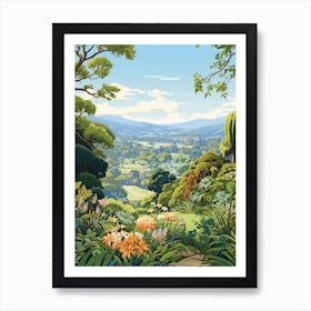 Mount Tomah Botanic Garden Australia Illustration 3 Art Print