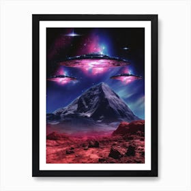 Exploring The Universe | Retro Sci-Fi Art Print
