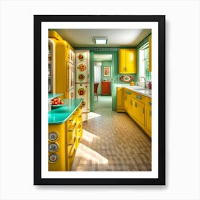 Retro Kitchen 2 Art Print