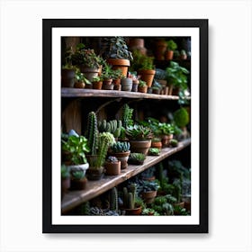 Cactus Garden plant lover Art Print