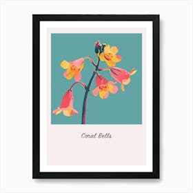 Coral Bells 2 Square Flower Illustration Poster Art Print