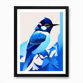 Blue Jay Pop Matisse Bird Art Print