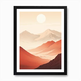 Gr54 France Hiking Trail Landscape Art Print