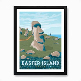 Easter Island Pacific Ocean Chile Art Print