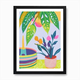 Baby’S Tears Eclectic Boho Plant Art Print