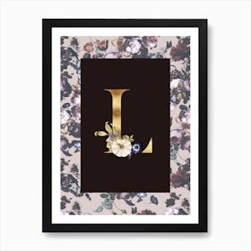 Autumnal Alphabet L Art Print