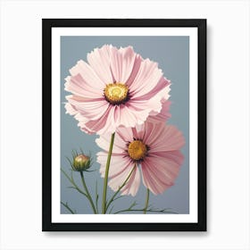 Floral Illustration Cosmos 3 Art Print