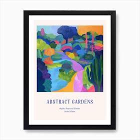 Colourful Gardens Naples Botanical Garden Usa 4 Blue Poster Art Print