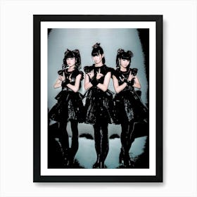 Three Girls Baby Metal Art Print