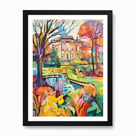 Autumn Gardens Painting Kew Gardens Hillsborough Castle London 2 Art Print