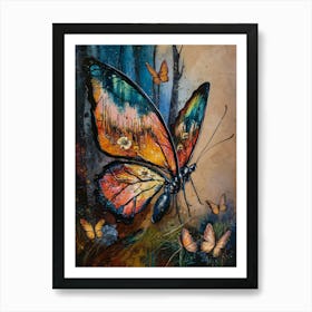 Surrealism Classical Butterfly Painting V Art Print