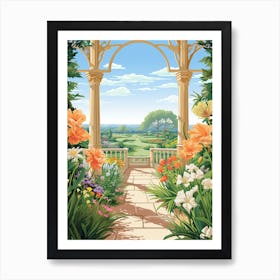 Matthaei Botanical Gardens Usa Illustration 1  Art Print