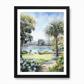 Geelong Botanic Gardens Australia Watercolour 1 Art Print