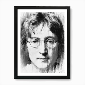 John Lennon Paint Art Print