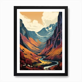 Ben Nevis Scotland 1 Vintage Travel Illustration Art Print