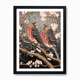 Two Birds Art Nouveau Poster 5 Art Print