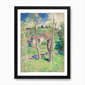 Landscape, Camille Pissarro Art Print