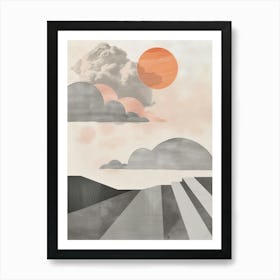 Sunset In The Sky 4 Art Print