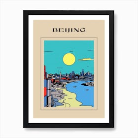 Minimal Design Style Of Beijing, China 2 Poster Art Print