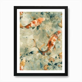 Watercolor Koi 15 Art Print