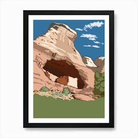 Colorado Travel Poster Landscape Art Print