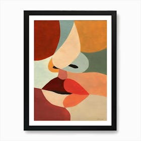 Abstract Of A Woman'S Face 3 Art Print