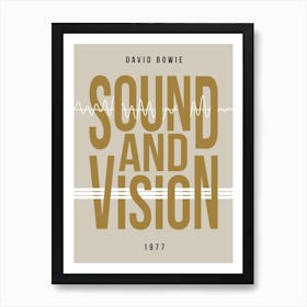 Sound And Vision David Bowie Art Print