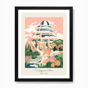 The Guggenheim Museum   Bilbao, Spain   Cute Botanical Illustration Travel 2 Poster Art Print