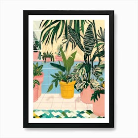 Plants In Pots Art Print