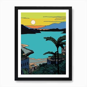 Minimal Design Style Of Rio De Janeiro, Brazil 8 Art Print