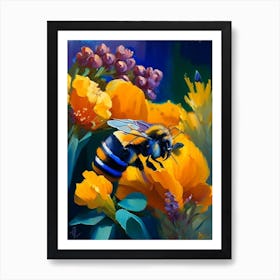 Pollinator Bee 1 Painting Art Print