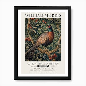 William Morris Pheasant Bird Vintage Exhibition Art Print