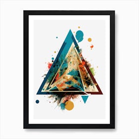 Abstract triangle Art Print