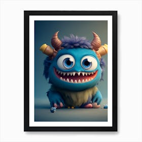 Cute Monster Art Print