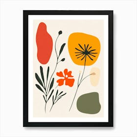 Abstract Flower Painting 4 Art Print