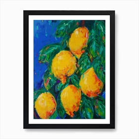 Sorrento Lemons Art Print