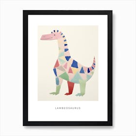 Nursery Dinosaur Art Lambeosaurus Poster Art Print