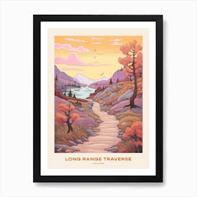 Long Range Traverse Canada 3 Hike Poster Art Print