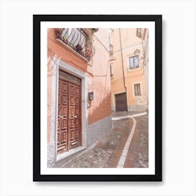 Pink Street, Italy Art Print