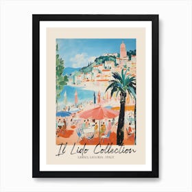 Lerici, Liguria   Italy Il Lido Collection Beach Club Poster 3 Art Print