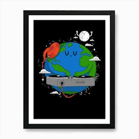 Earth Dj Art Print