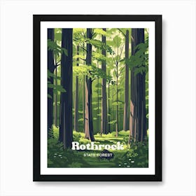 Rothrock State Forest Scenic Travel Art Affiche