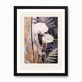 Flower Illustration Lilac 6 Poster Art Print