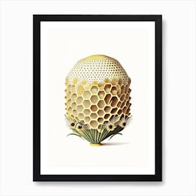 Pollen Beehive 2 Vintage Art Print