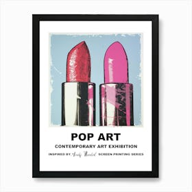 Poster Lipstick Pop Art 2 Art Print