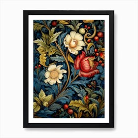 Floral Wallpaper 48 Art Print