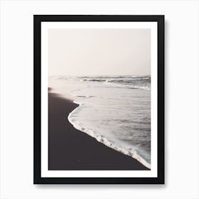 Black Sand Beach Art Print