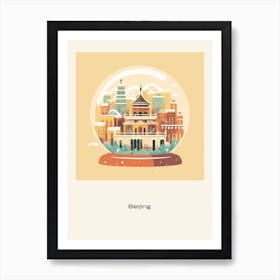 Beijing China 2 Snowglobe Poster Art Print