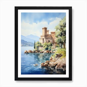 Isola Bella Italy Watercolour 2 Art Print